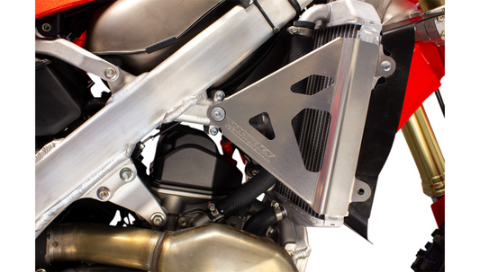 Works Connection Radiator Brace Set - Silver - 2021-24 CRF450R 2022-24 CRF250R