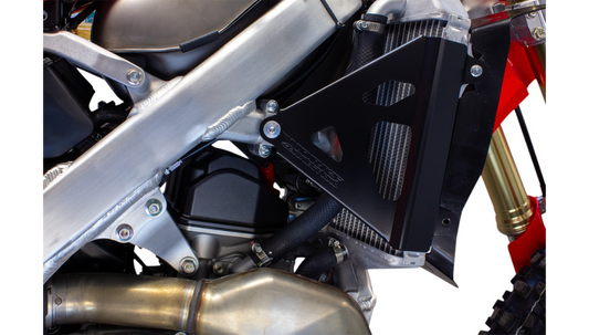 Works Connection Radiator Brace Set - Black - 2021-24 CRF450R 2022-24 CRF250R