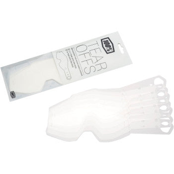 100% Laminated (2) 7 Pack Racecraft/Accuri/Strata MX Goggle Tear-Offs