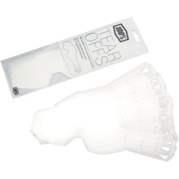 100% Standard 20 Pack Accuri Junior Goggle Tear-Offs