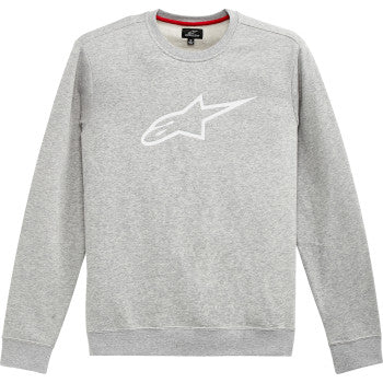 Alpinestars Ageless Crew Fleece - Heather Gray/White