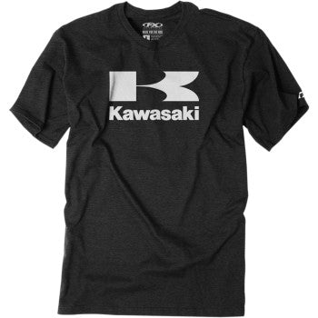 Factory Effex Kawasaki Flying-K T-Shirt - Heather Charcoal