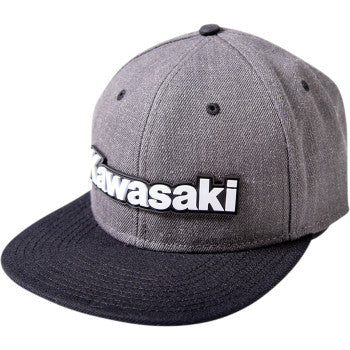 Factory Effex Kawasaki Bold Snapback Hat - Charcoal/Black