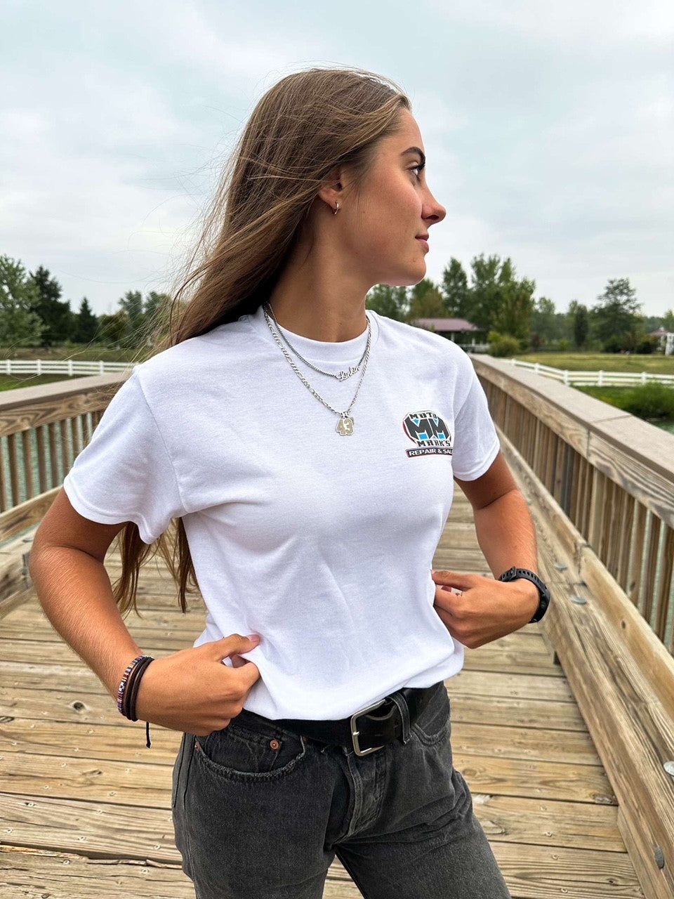 Moto Marks Short Sleeve T-Shirt
