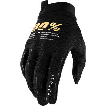 100% iTrack Gloves, black