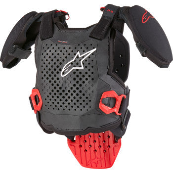 Alpinestars Youth A5 S v2 Body Armor, Black/White/Red