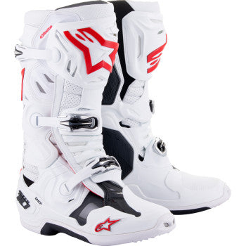 Alpinestars Tech 10 Supervented Boots - White/Red