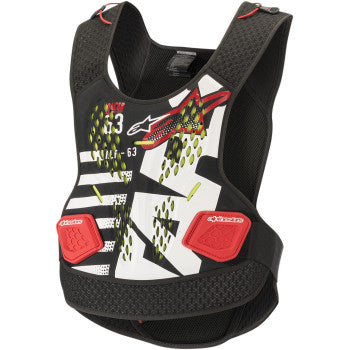 Alpinestars Sequence Chest Protector, XL/2XL Black/White/Red