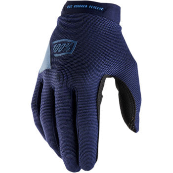 100% Women's Ridecamp Gloves, Navy/blue