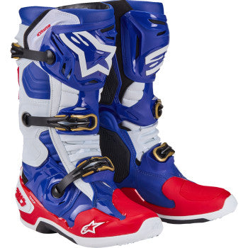 Alpinestars Union Tech 10 Boots - Red/White/Blue