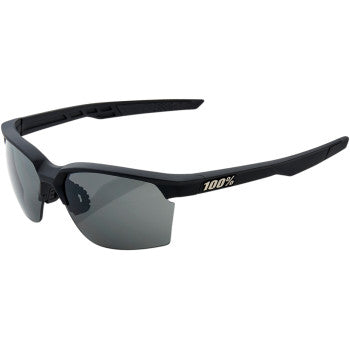 100% Sportcoupe Sunglasses - Black - Smoke