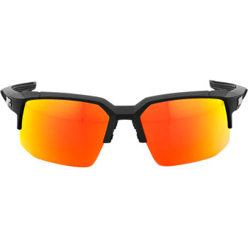 100% Speedcoupe Sunglasses - Black - Red Mirror