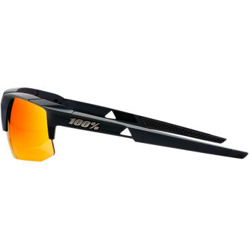 100% Speedcoupe Sunglasses - Black - Red Mirror