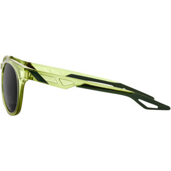 100% Campo Sunglasses - Olive - Black Mirror