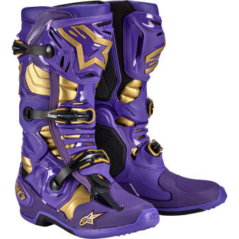 Alpinestars Limited Edition Salt Lake Tech 10 Boots - Purple/Gold/Black