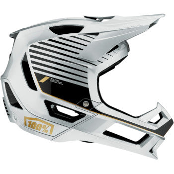 100% Trajecta Helmet - Fidlock - Ranelagh - Silver