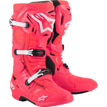 Alpinestars Tech 10 Boots - Diva Pink/White