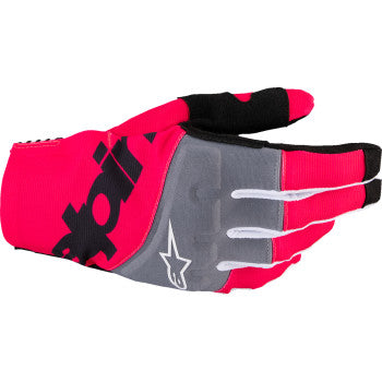 Alpinestars Techstar MX Gloves - Black/Fluo Pink