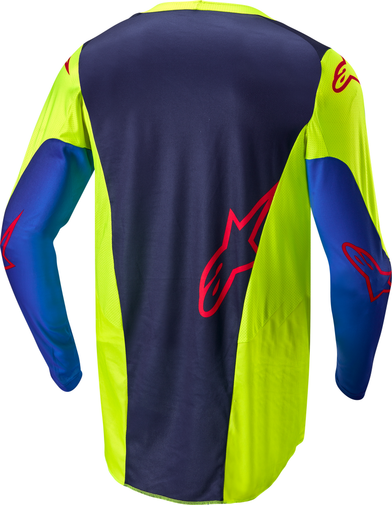 Alpinestars Racer Hoen Jersey Yellow Fluo/Blue/Night Navy