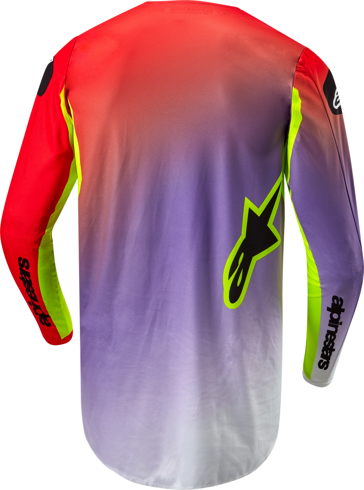 Alpinestars Fluid Lucent Jersey White/Neon Red/Yellow Fluo