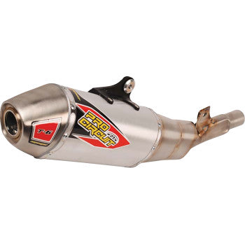 Pro Circuit T-6 Slip-On Muffler - Stainless Steel, 2024 KX 450