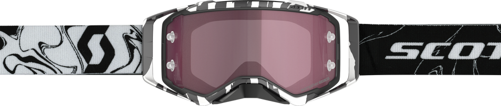 Scott Prospect Goggle Marble Black/White W/Rose Amp Works