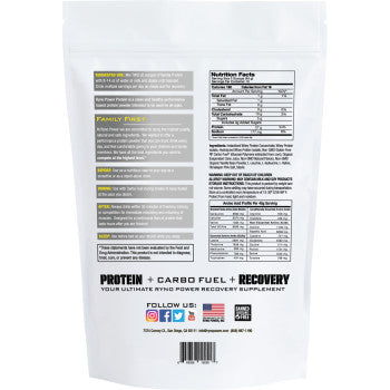 Ryno Power Protein Premium Whey Powder - Vanilla - 2 lb - 20 Servings