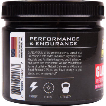 Ryno Power Gladiator Pre-Workout Drink Mix - Tub