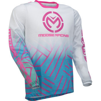 Moose Racing Sahara Jersey - Pink/Blue/White