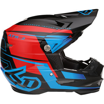 6D Helmets ATR-2 Mach Helmet, Blue/Red/Black