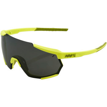 100% Racetrap Performance Sunglasses, neon yellow