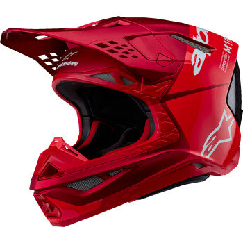 Alpinestars Supertech M10 Helmet - Flood - MIPS® - Red Fluo/Red