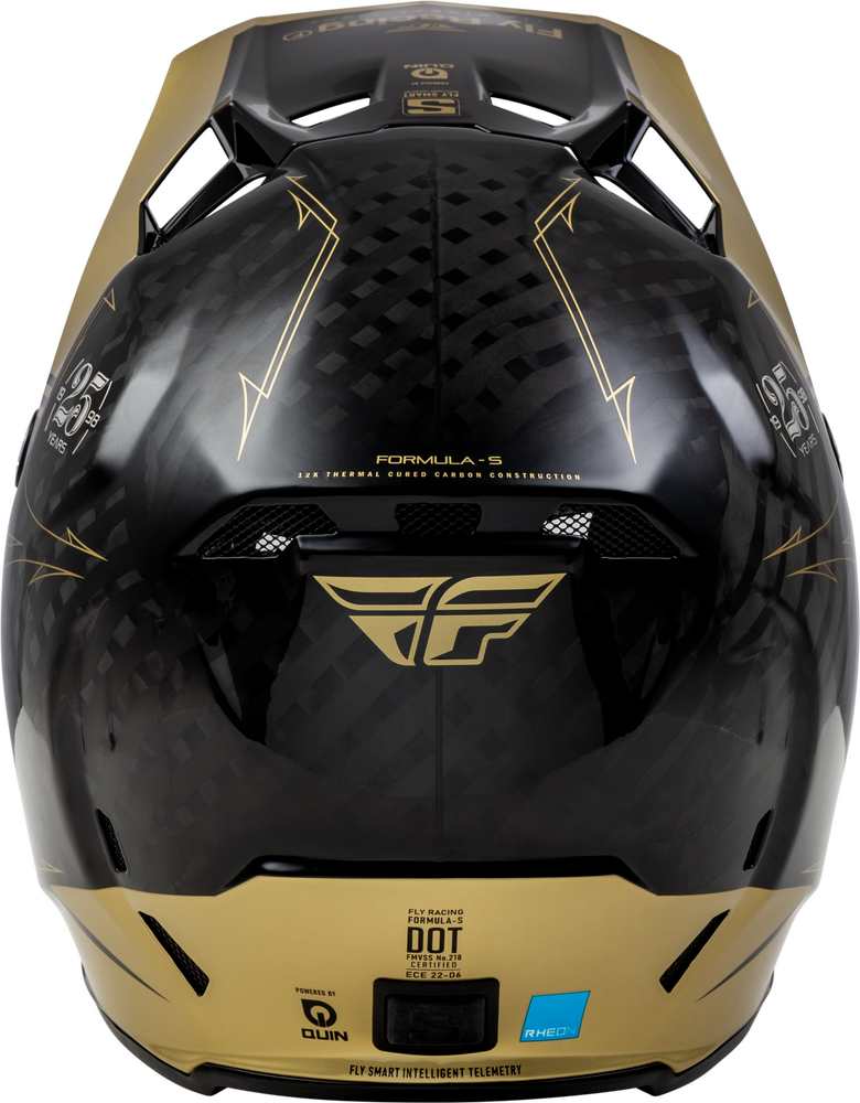 Fly Racing Formula S Carbon Legacy Helmet Black/Gold