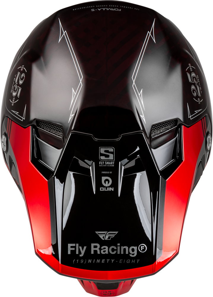 Fly Racing Formula S Carbon Legacy Helmet Red Carbon/Black