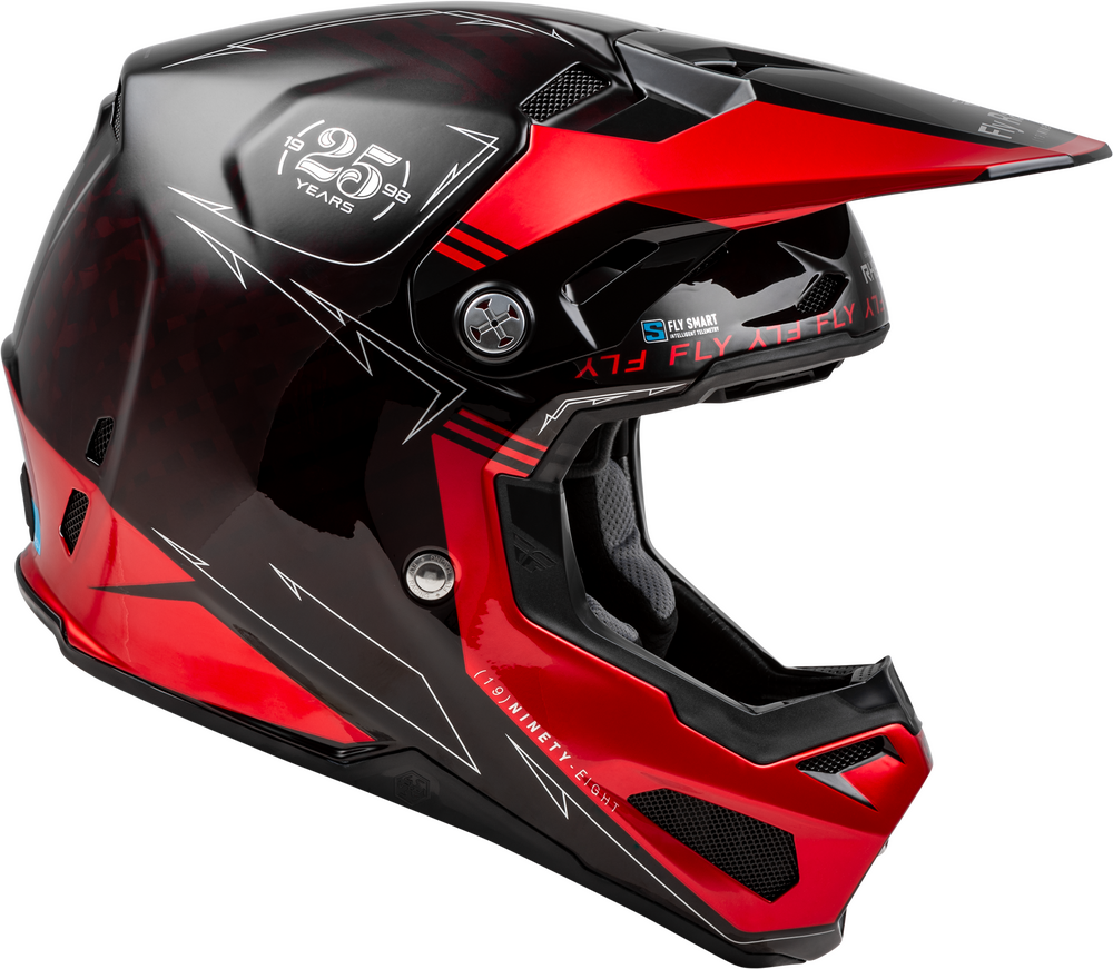 Fly Racing Formula S Carbon Legacy Helmet Red Carbon/Black