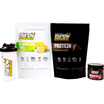 Ryno Power Essentials Power Package - Hydration Fuel & Protein Powder Bundle