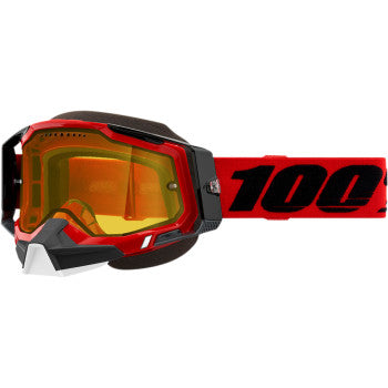 100% Racecraft 2 Snow Goggles Red - Yellow