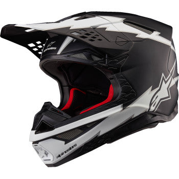 Alpinestars Supertech M10 Helmet - Ampress - MIPS® - Matte Black/White