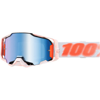 100% Armega Goggle - Tubular - Blue Mirror