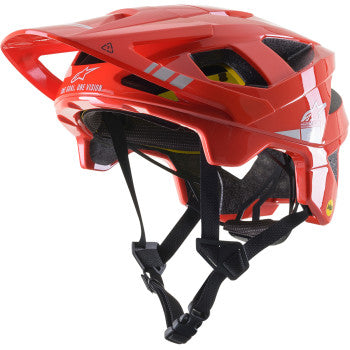 Alpinestars Vector Tech Helmet - Bright Red/Light Gray Glossy - MIPS®