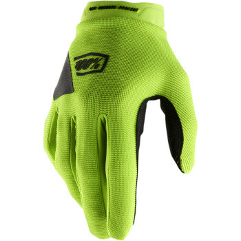 100% Women's Ridecamp Gloves Fluo Yellow/Black