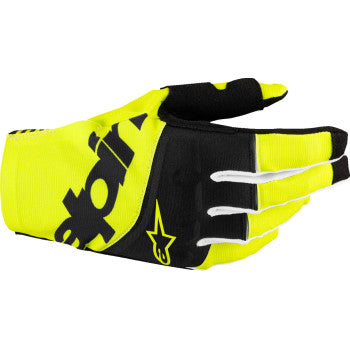 Alpinestars Techstar MX Gloves - Black/Fluo Yellow