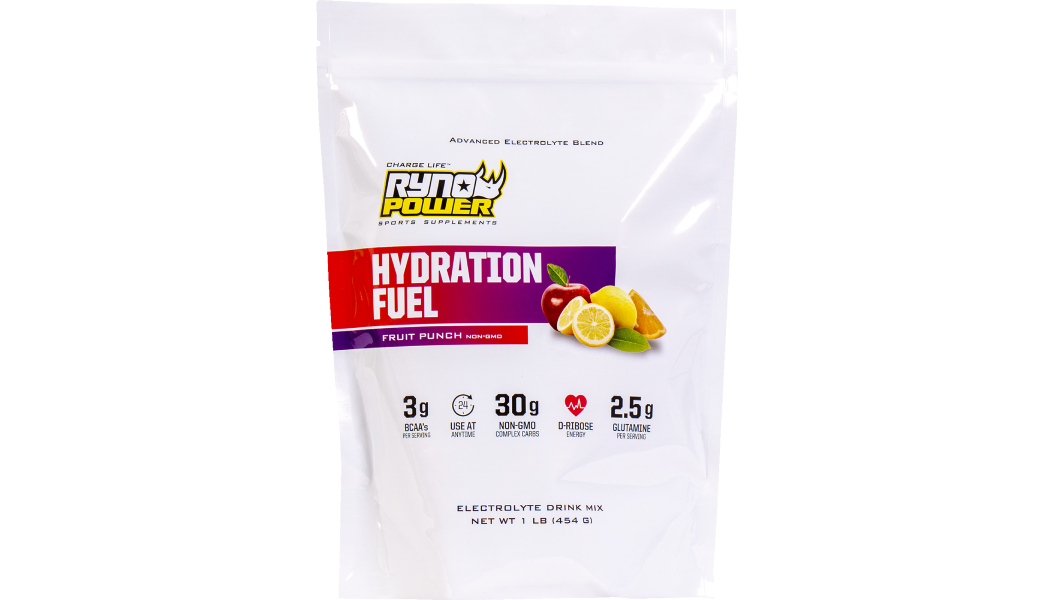 Ryno Power Hydration Fuel Drink Mix - Fruit Punch - 1 lb - 10 Servings