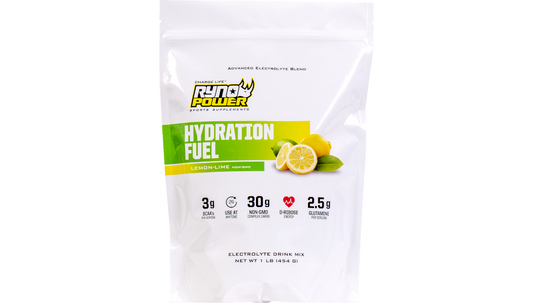 Ryno Power Hydration Fuel Drink Mix - Lemon/Lime - 1 lb - 10 Servings