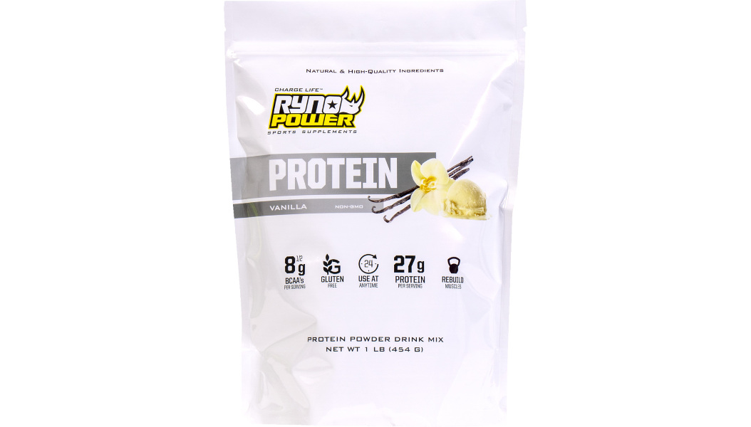 Ryno Power Protein Powder - Vanilla - 1 lb - 10 Servings